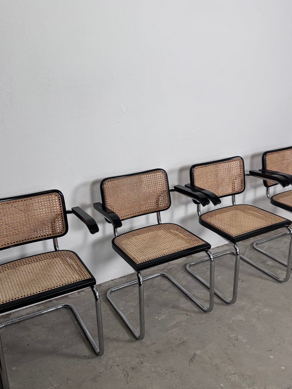 Wienergeflecht Stuhl made in Italy - Cesca eine Nachempfindung des S32 Marcel Breuer für Thonet