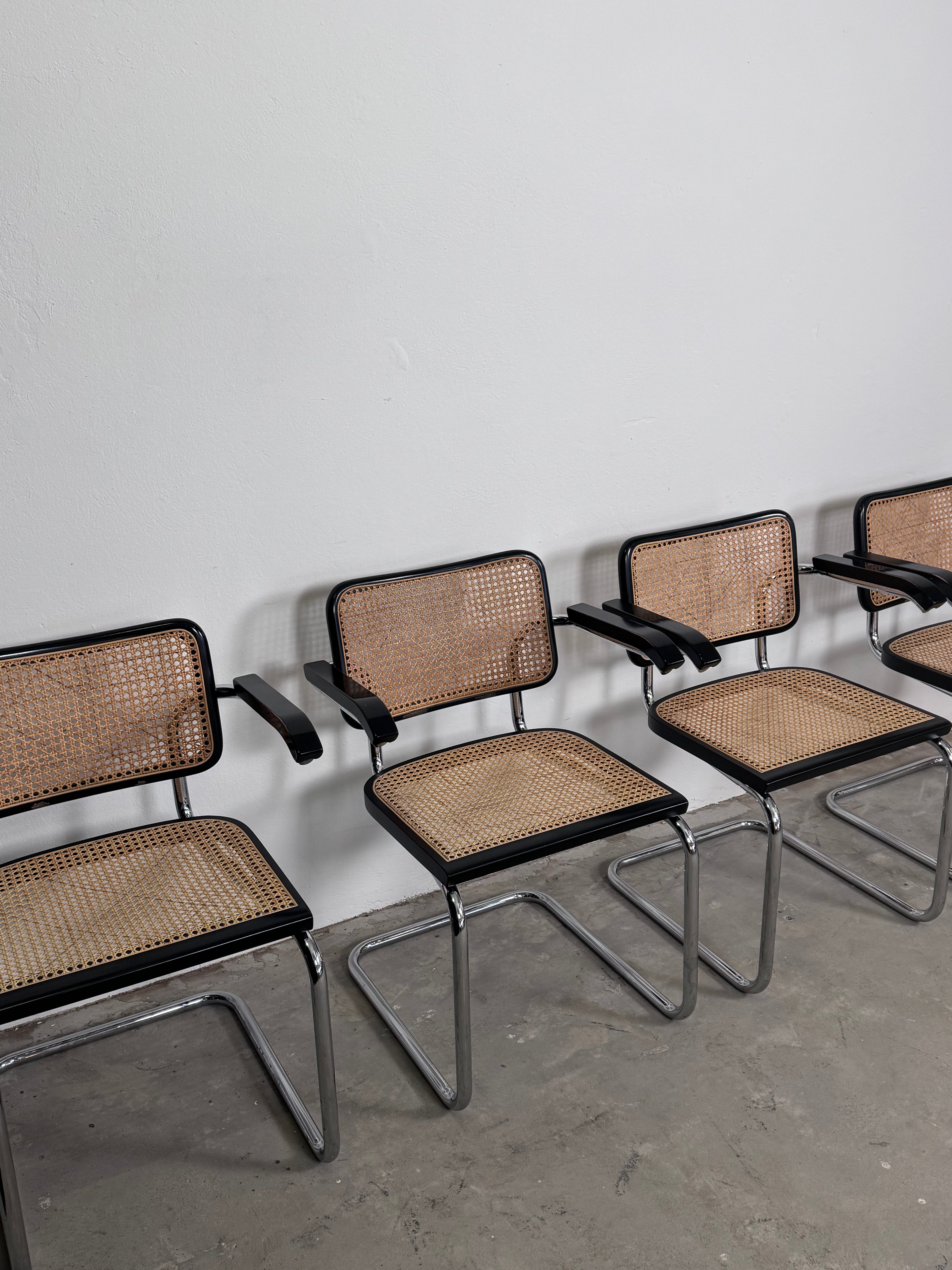 Wienergeflecht Stuhl made in Italy - Cesca eine Nachempfindung des S32 Marcel Breuer für Thonet