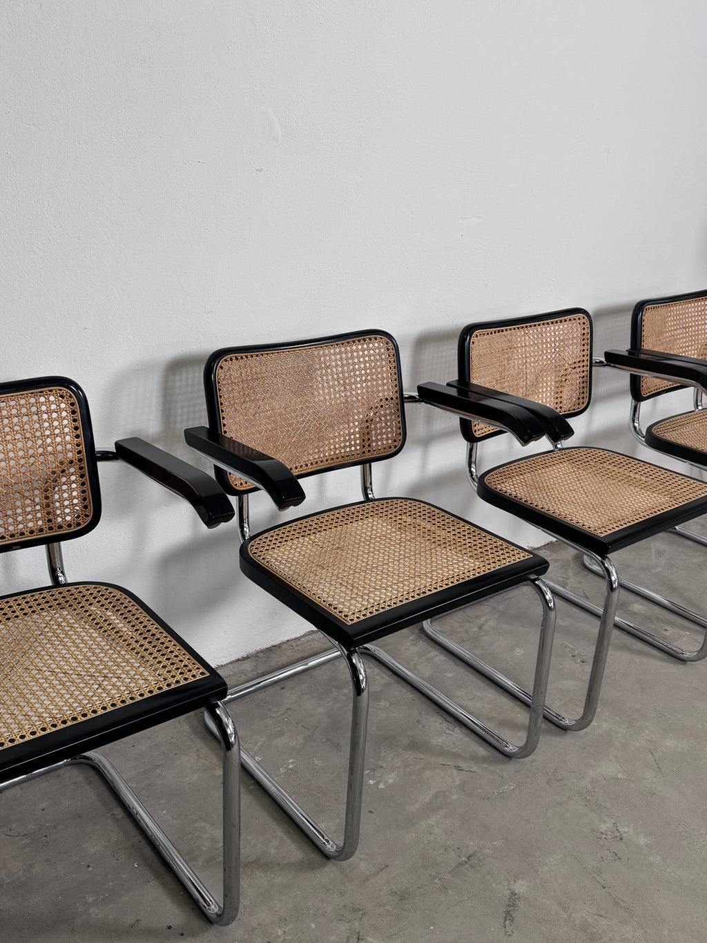 Wienergeflecht Stuhl made in Italy - Cesca eine Nachempfindung des S32 Marcel Breuer für Thonet