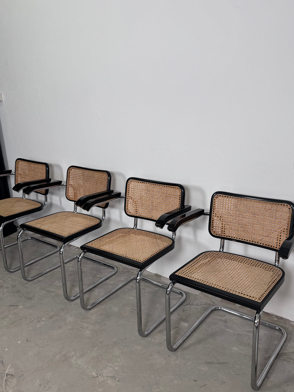 Wienergeflecht Stuhl made in Italy - Cesca eine Nachempfindung des S32 Marcel Breuer für Thonet