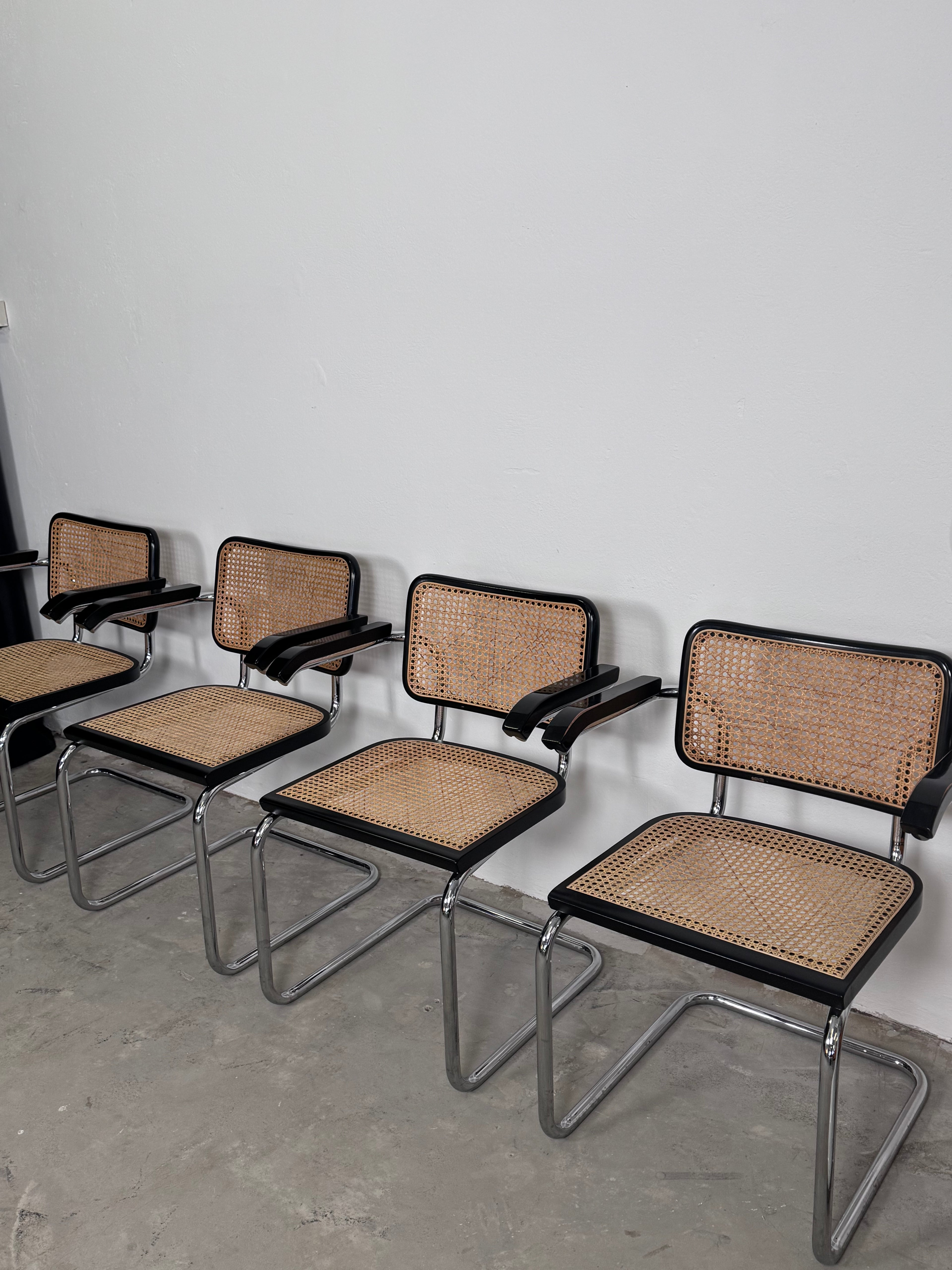 Wienergeflecht Stuhl made in Italy - Cesca eine Nachempfindung des S32 Marcel Breuer für Thonet