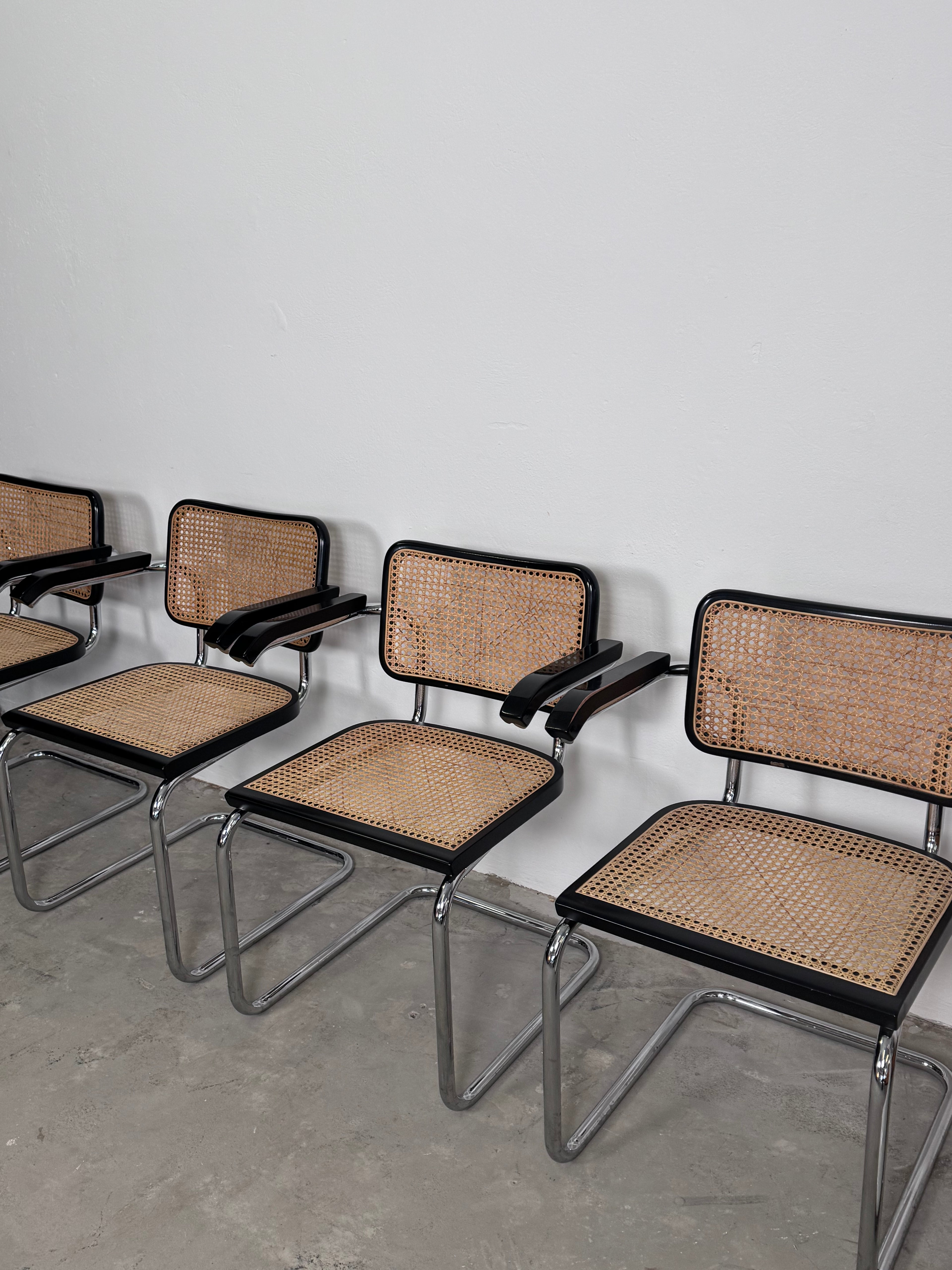 Wienergeflecht Stuhl made in Italy - Cesca eine Nachempfindung des S32 Marcel Breuer für Thonet