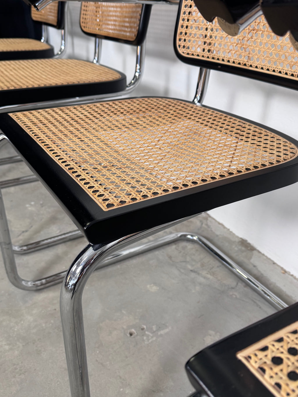 Wienergeflecht Stuhl made in Italy - Cesca eine Nachempfindung des S32 Marcel Breuer für Thonet