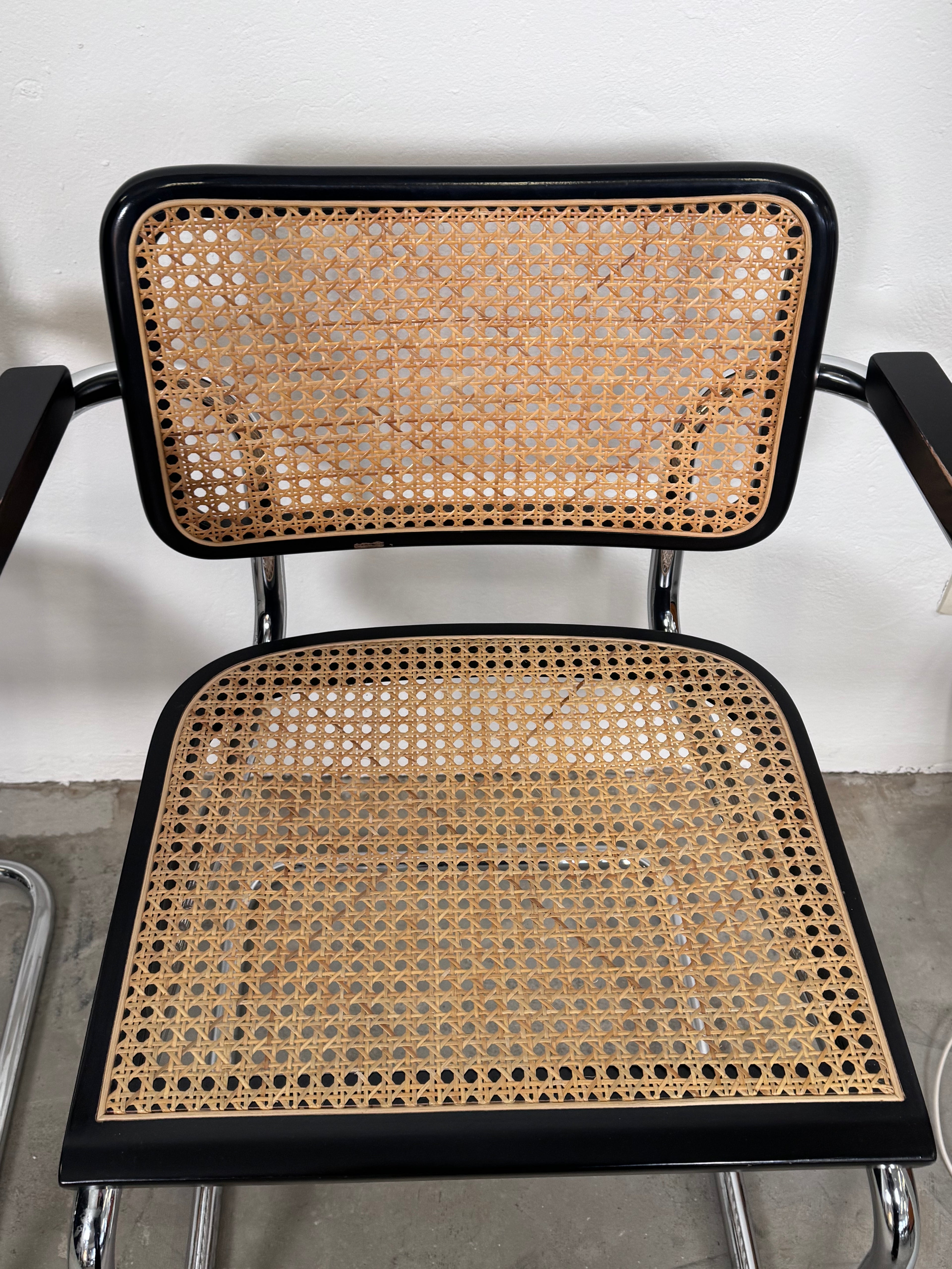 Wienergeflecht Stuhl made in Italy - Cesca eine Nachempfindung des S32 Marcel Breuer für Thonet