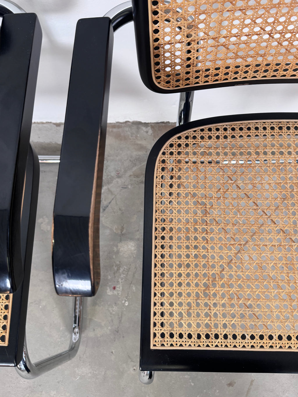 Wienergeflecht Stuhl made in Italy - Cesca eine Nachempfindung des S32 Marcel Breuer für Thonet