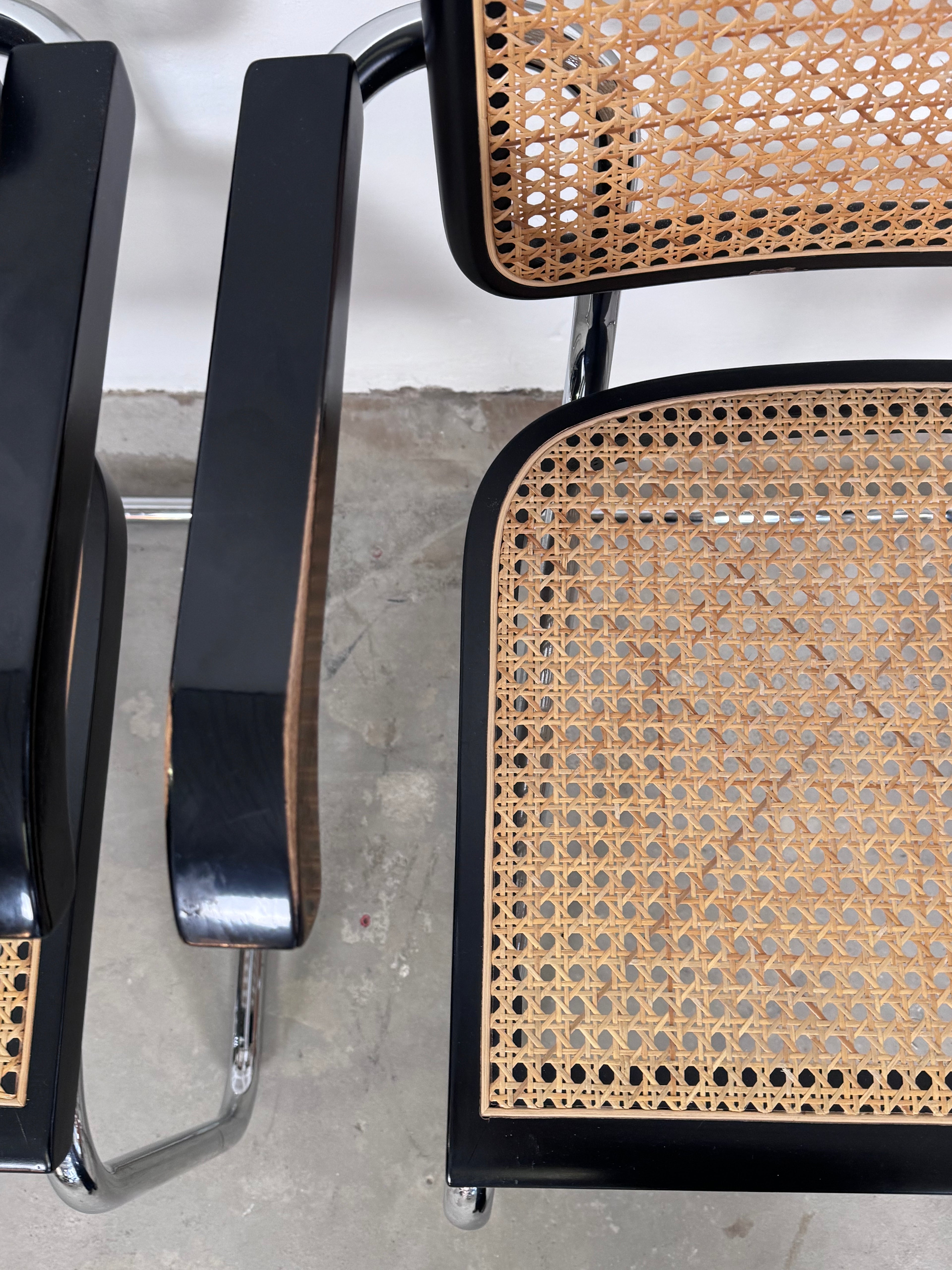 Wienergeflecht Stuhl made in Italy - Cesca eine Nachempfindung des S32 Marcel Breuer für Thonet