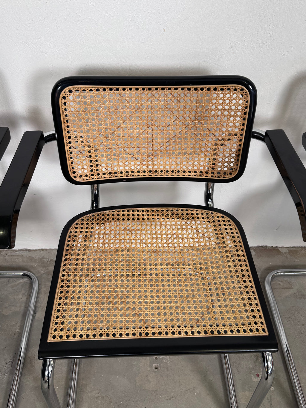 Wienergeflecht Stuhl made in Italy - Cesca eine Nachempfindung des S32 Marcel Breuer für Thonet