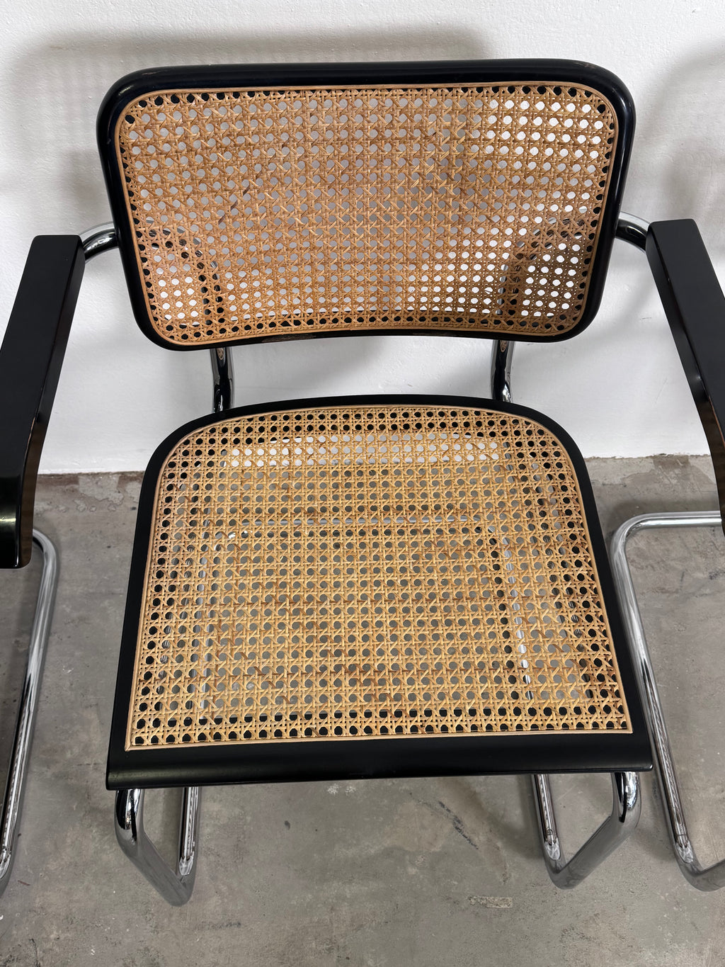 Wienergeflecht Stuhl made in Italy - Cesca eine Nachempfindung des S32 Marcel Breuer für Thonet