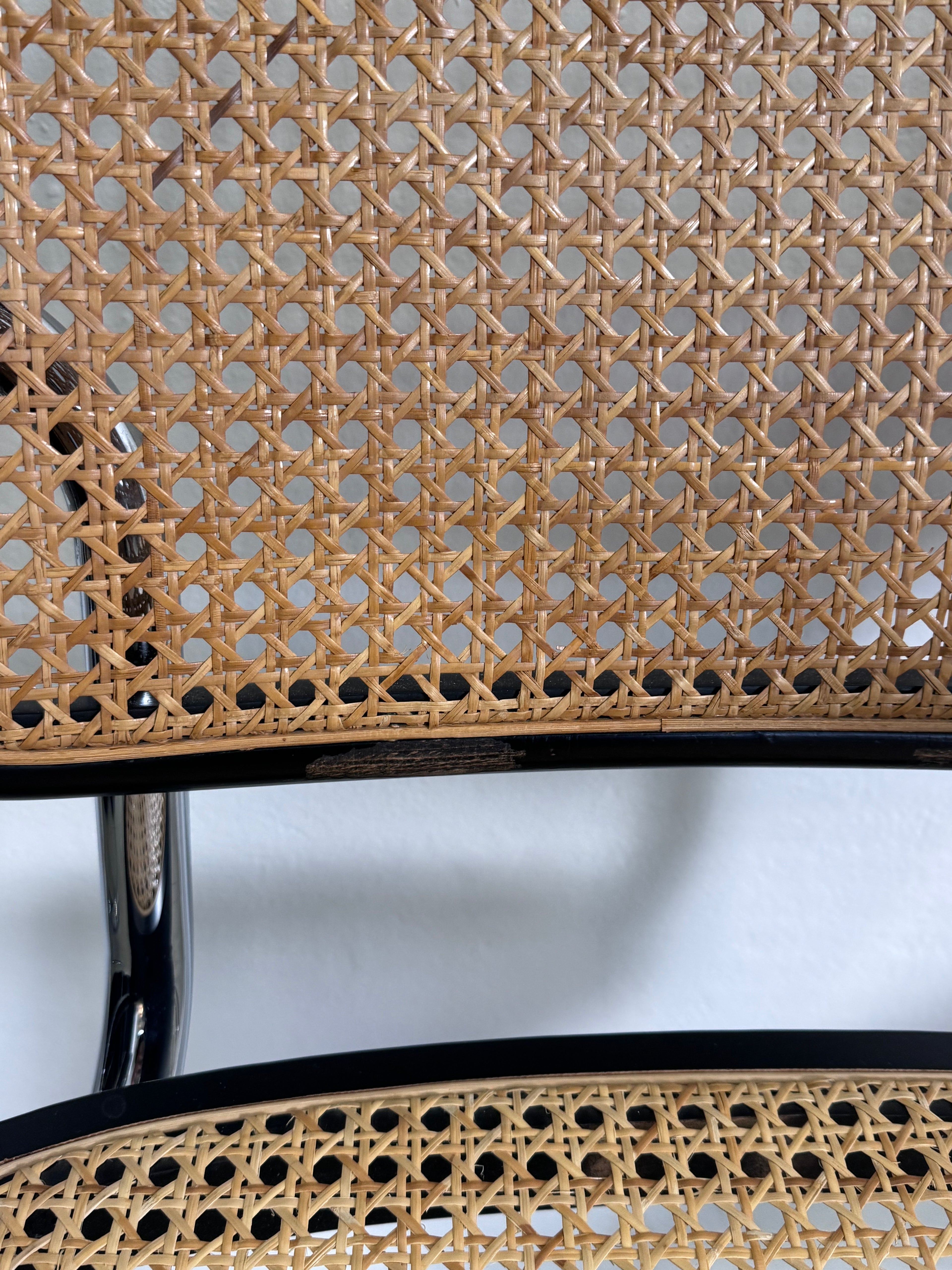 Wienergeflecht Stuhl made in Italy - Cesca eine Nachempfindung des S32 Marcel Breuer für Thonet