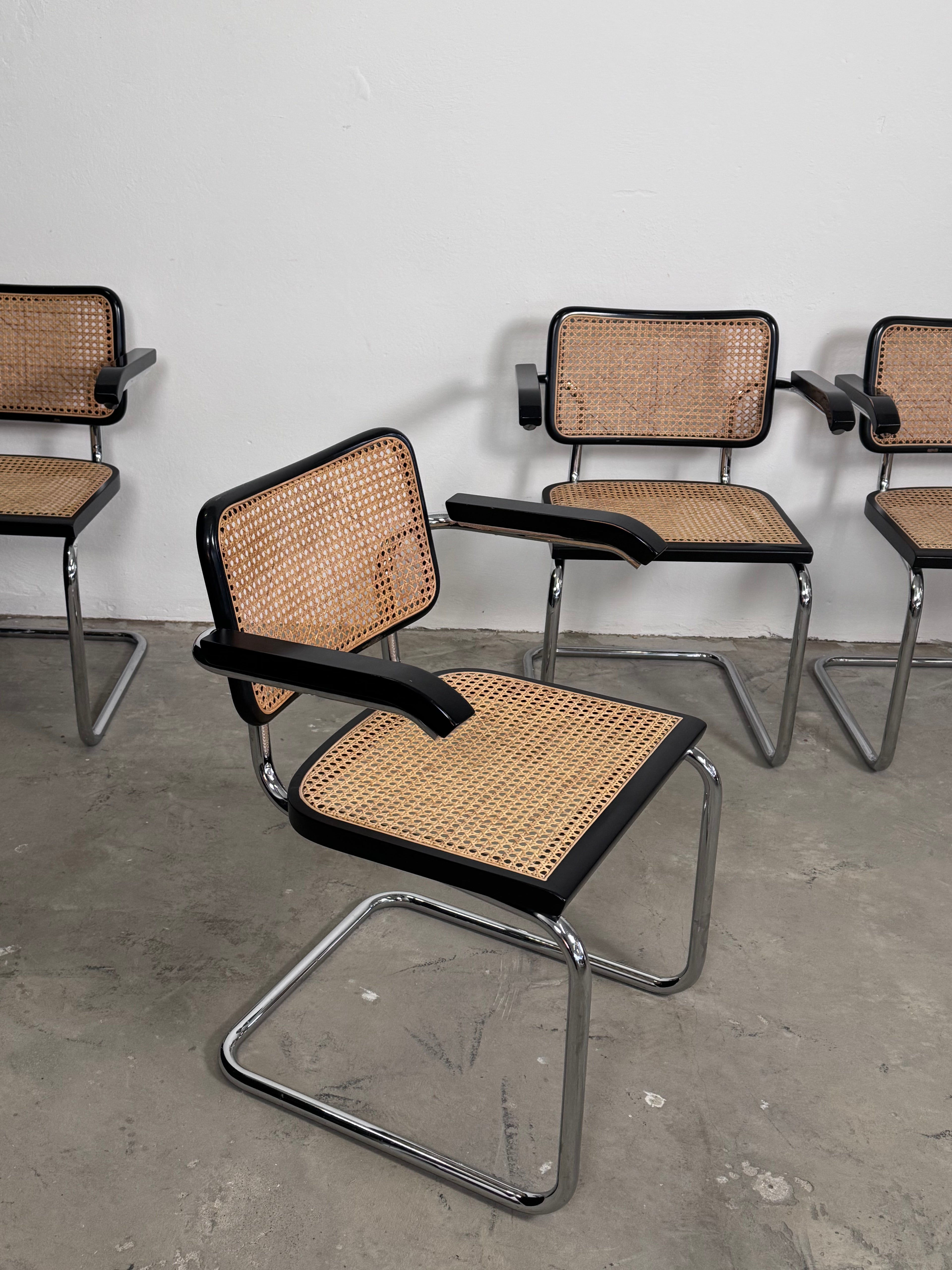 Wienergeflecht Stuhl made in Italy - Cesca eine Nachempfindung des S32 Marcel Breuer für Thonet