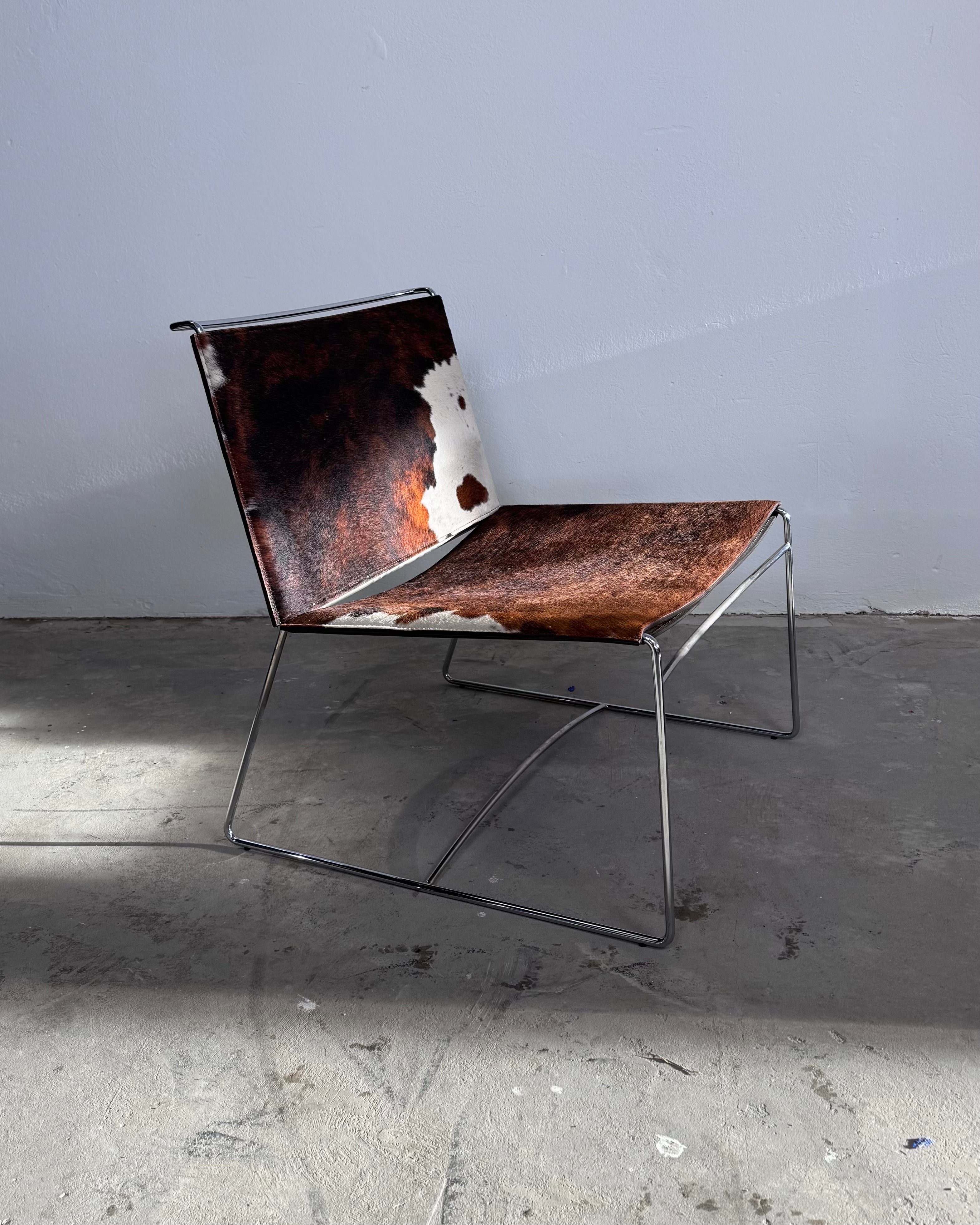 FIL Sessel von Pascal Mourgue für Ligne Roset, Kuhfell-Ausführung, 1970er