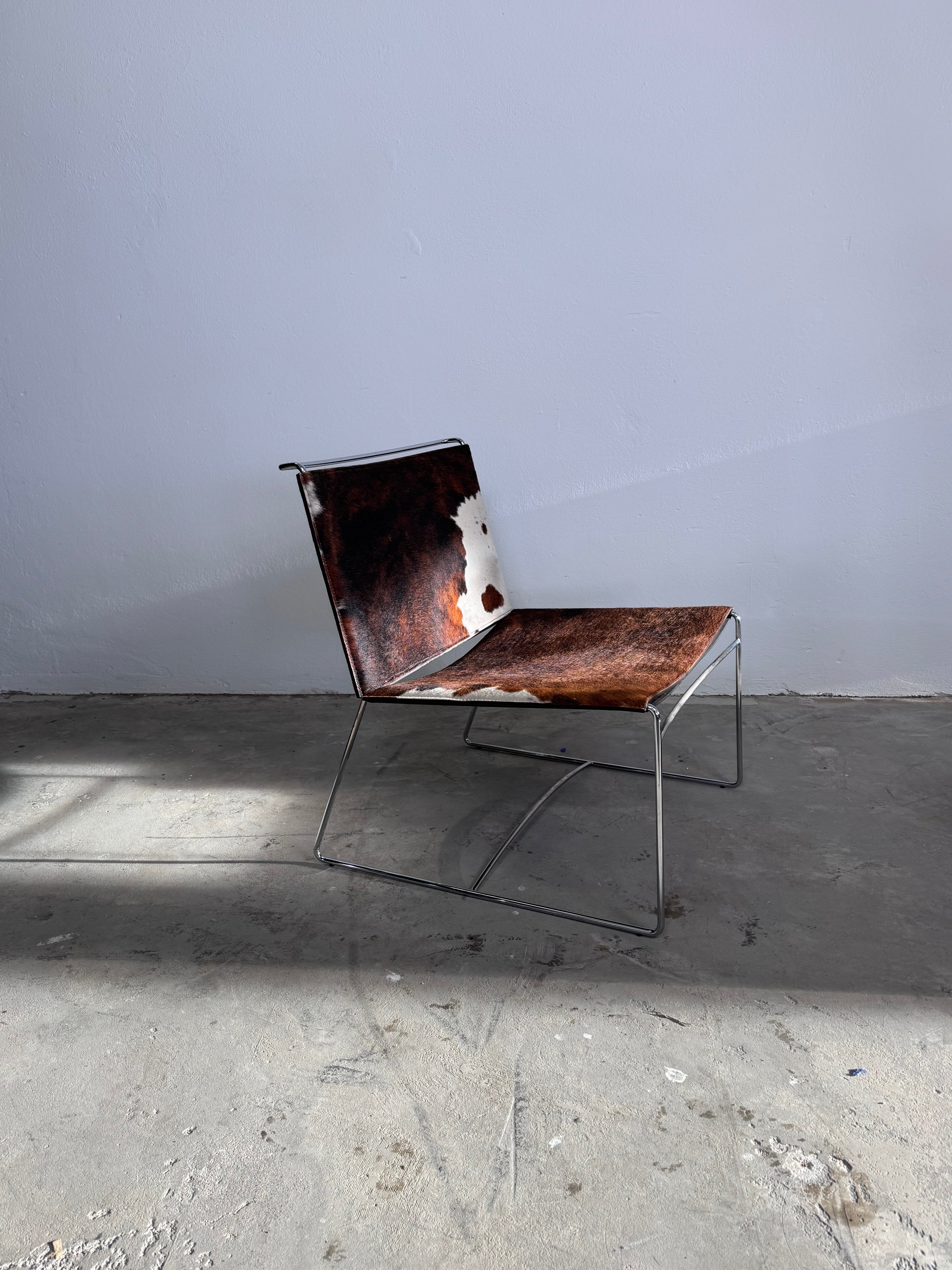 FIL Sessel von Pascal Mourgue für Ligne Roset, Kuhfell-Ausführung, 1970er