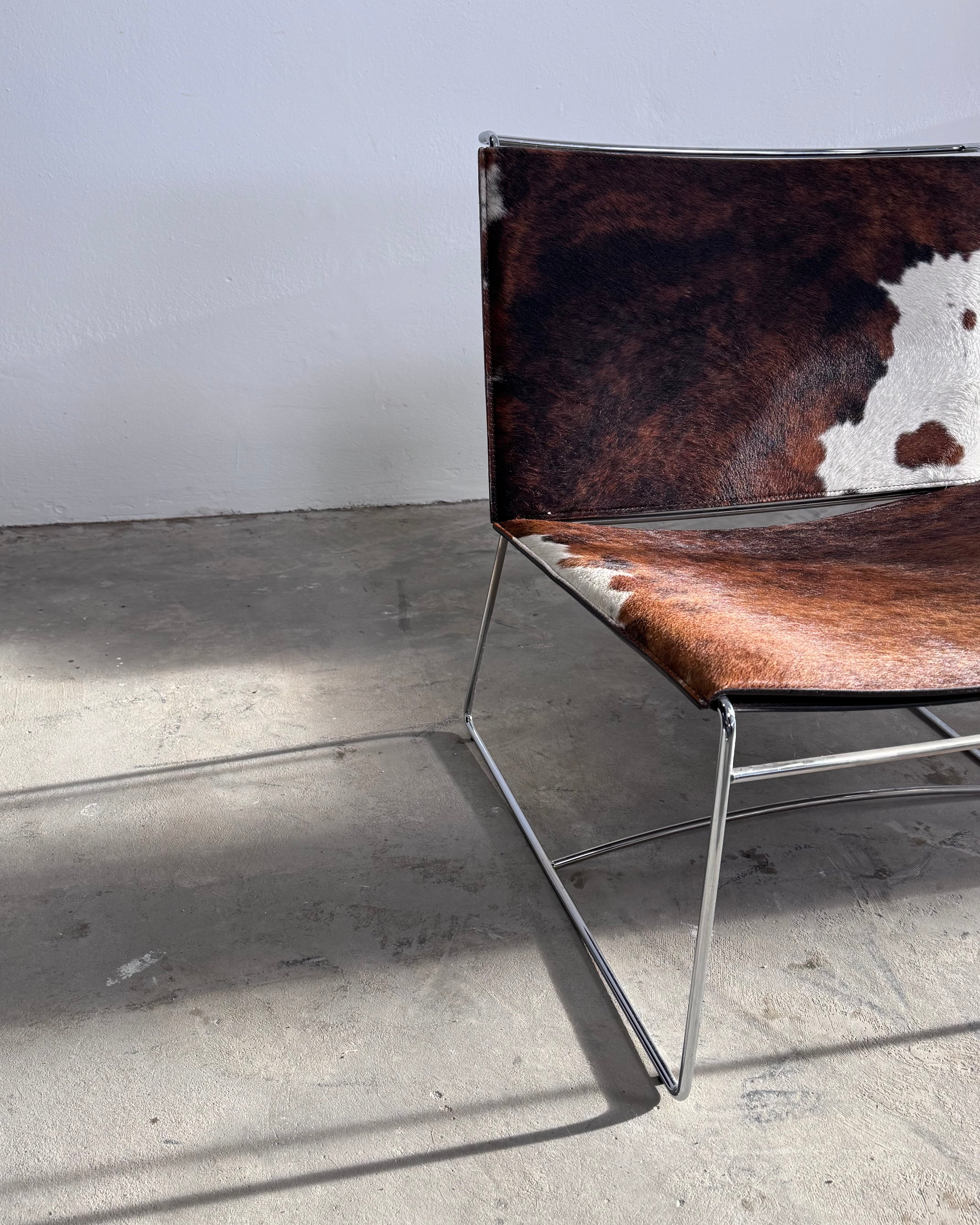 FIL Sessel von Pascal Mourgue für Ligne Roset, Kuhfell-Ausführung, 1970er