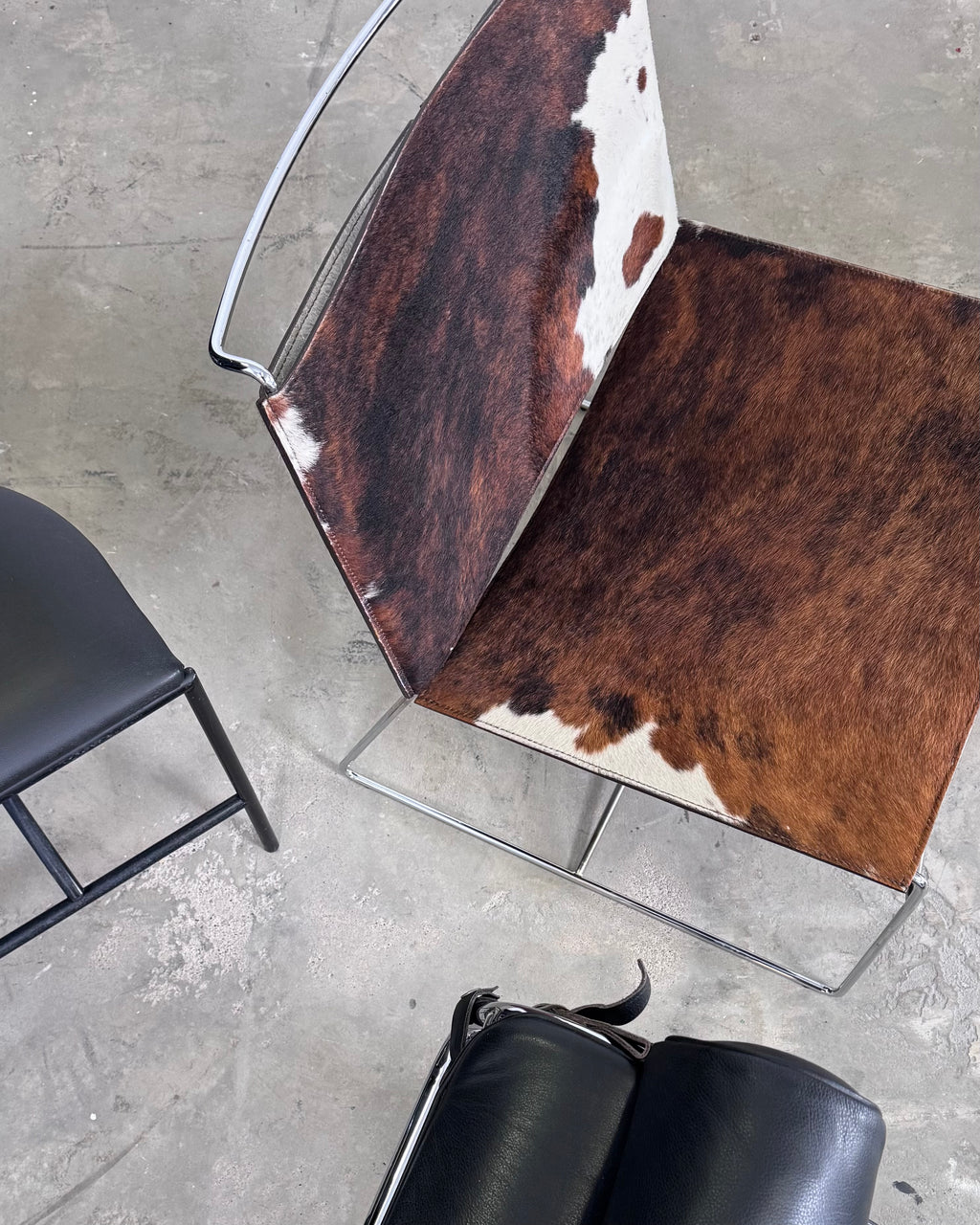 FIL Sessel von Pascal Mourgue für Ligne Roset, Kuhfell-Ausführung, 1970er