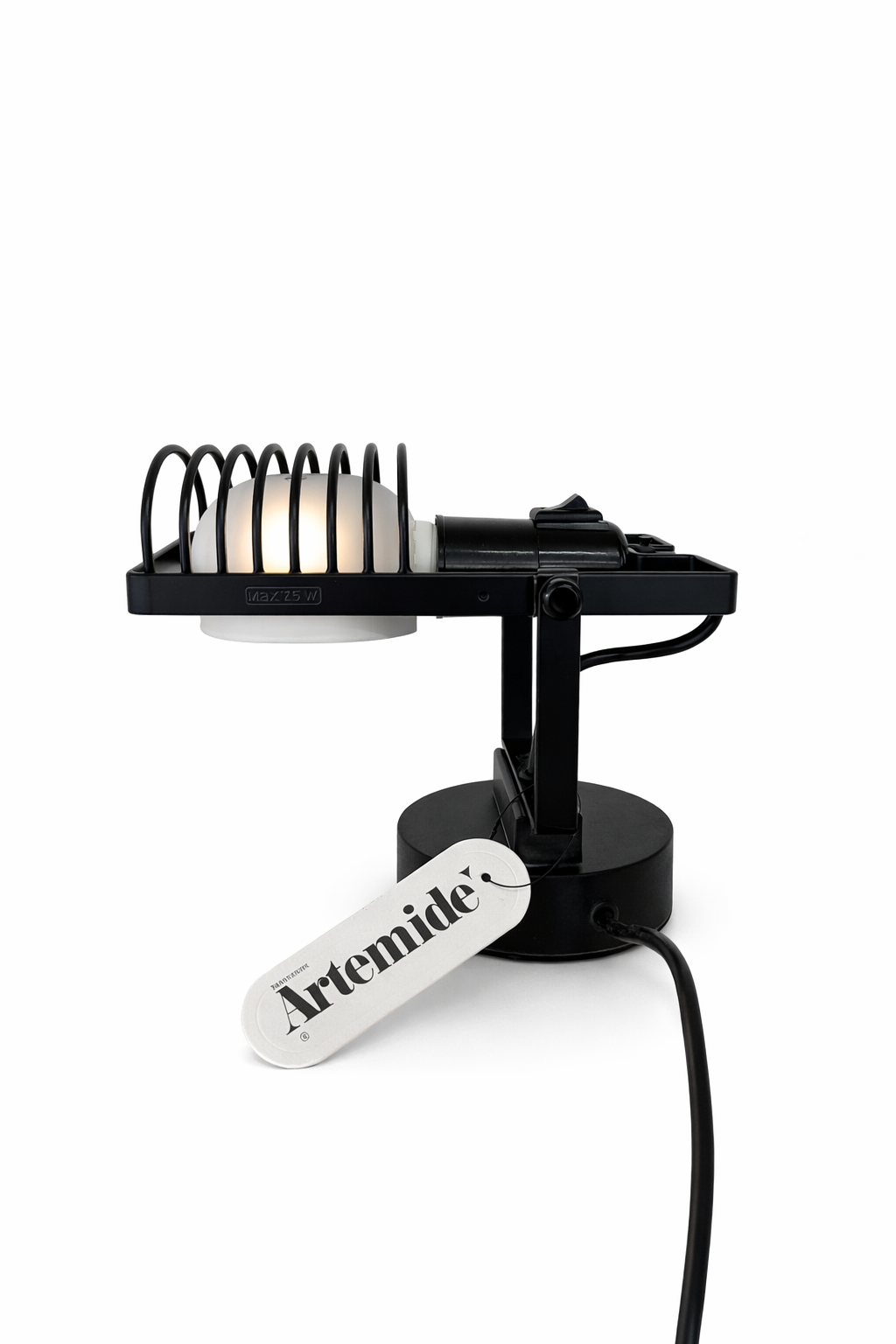 Vintage Artemide „Sintesi Faretto“ von Ernesto Gismondi – Tisch- und Wandleuchte aus den 1970er Jahren, originalverpackt