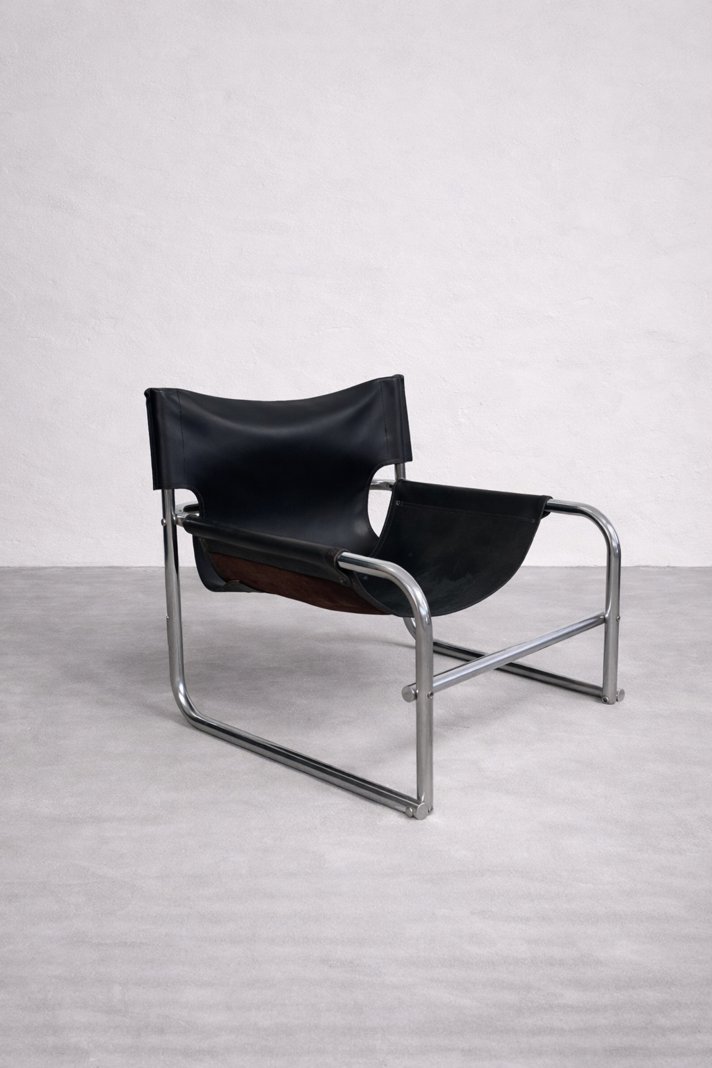 Rodney Kinsman T1 Lounge Chair für OMK, 1960er – Vintage Ledersessel aus Stahlrohr – Mid Century Designklassiker