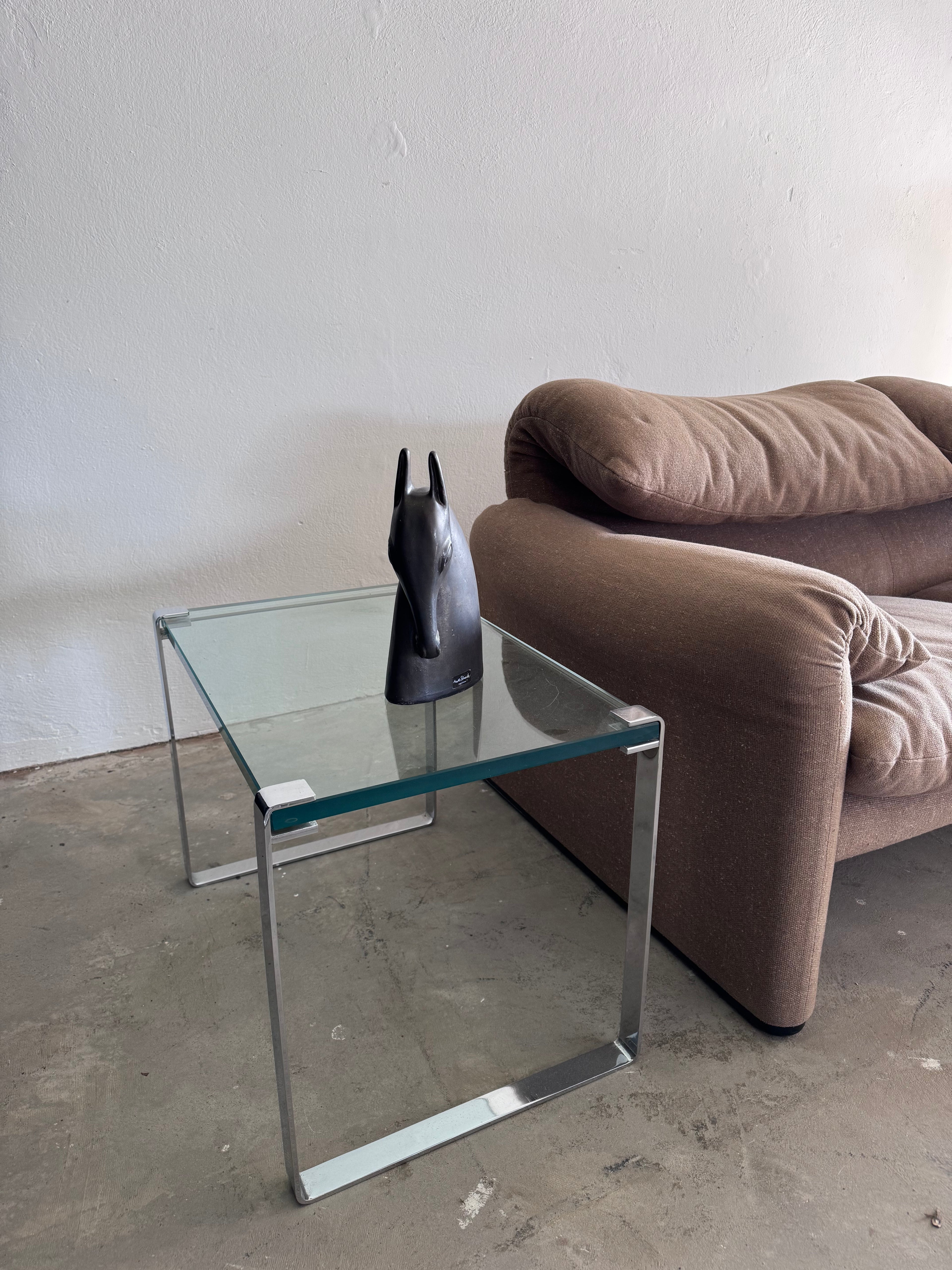 1/2 Cassina Maralunga Sofa 1970er | Vico Magistretti | Vintage Design Klassiker | Leinenbezug | 2er Sofa