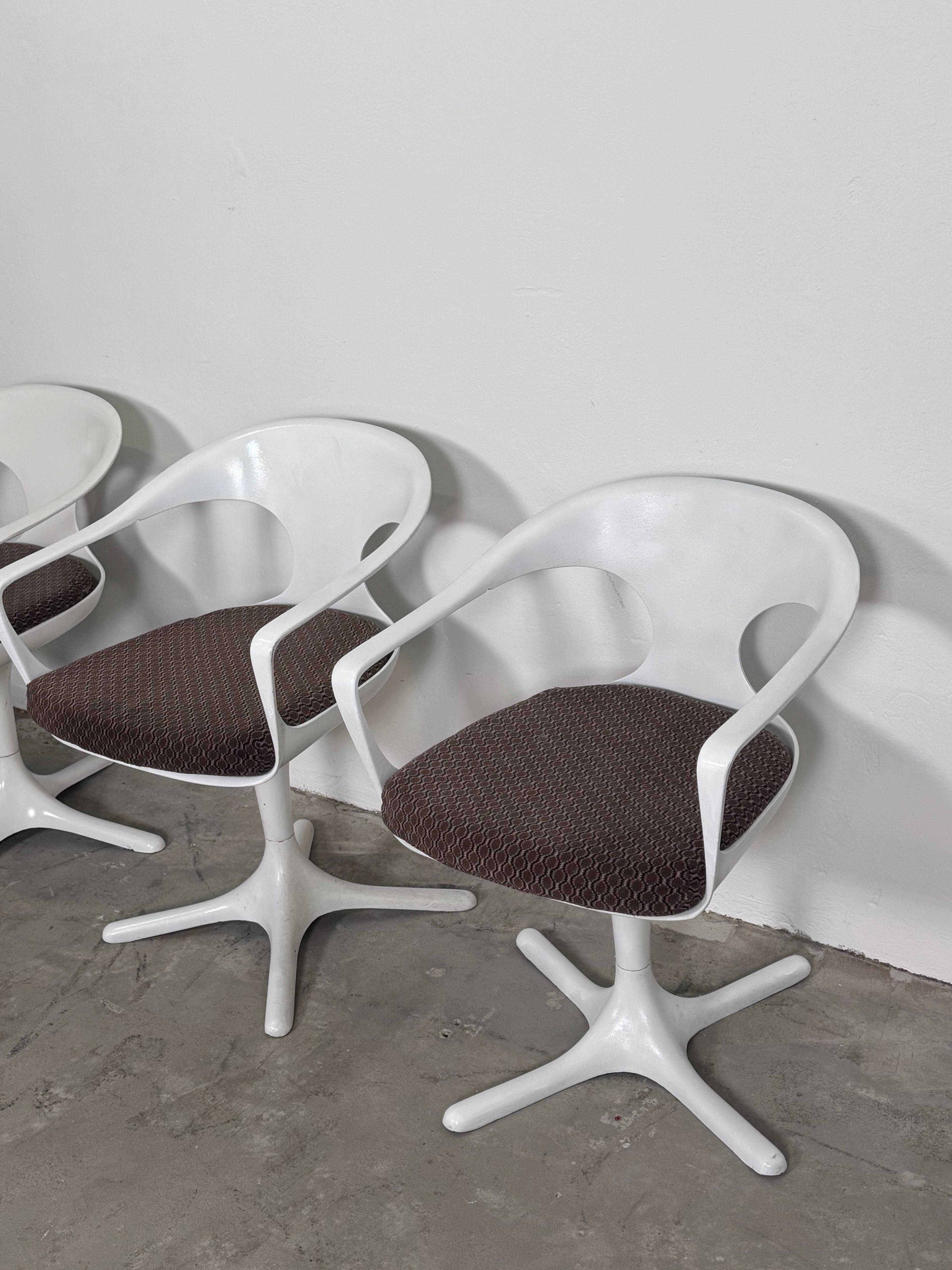 1 von 5 Space Age Stuhl von Konrad Schäfer für Lübke Seltener Prototyp, 1970er, Vintage Design