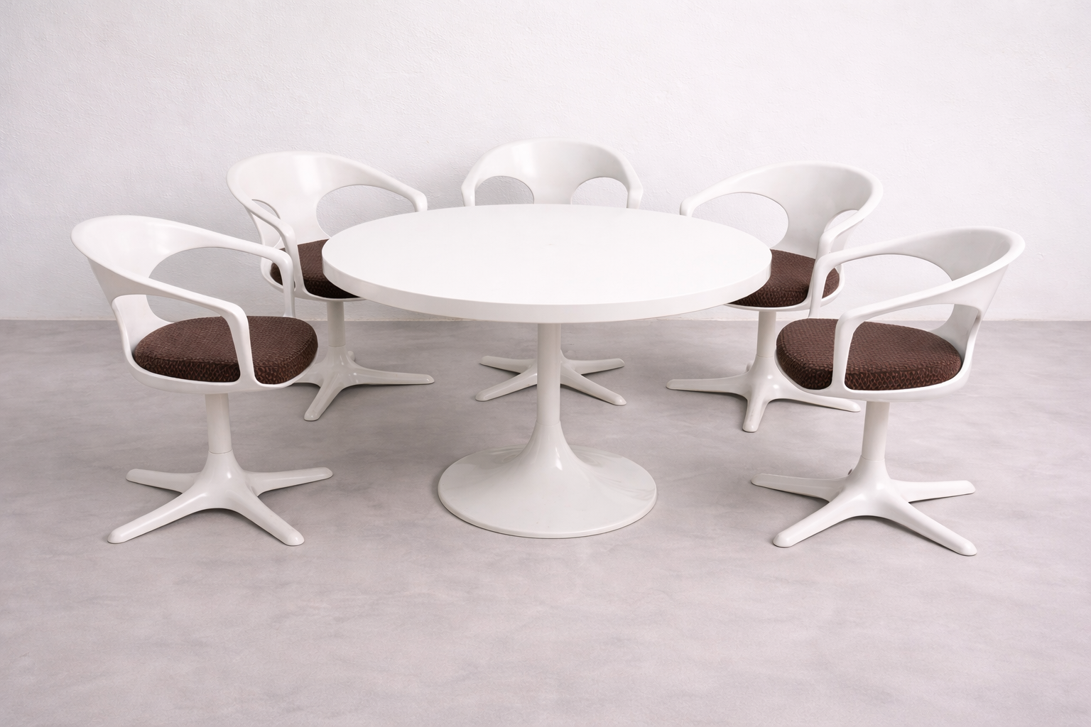 1 von 5 Space Age Stuhl von Konrad Schäfer für Lübke Seltener Prototyp, 1970er, Vintage Design