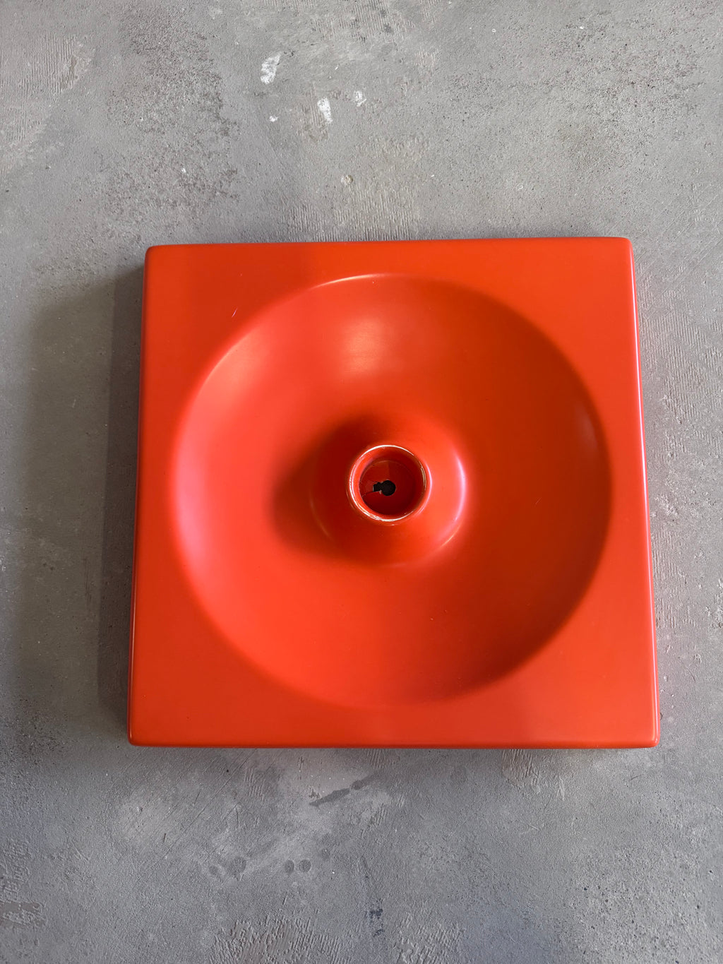 Vintage Schönbuch Quadro Garderoben-Element, 1970er, Orange, Mid-Century Wandgarderobe, Modulares Design