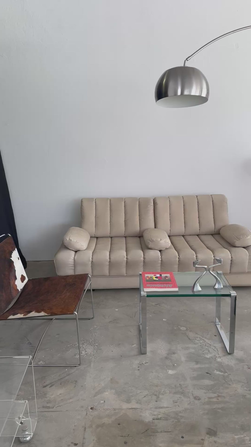 De Sede DS-85 Sofa / Daybed – seltene Baumwolle-Leinen-Version – 1970er