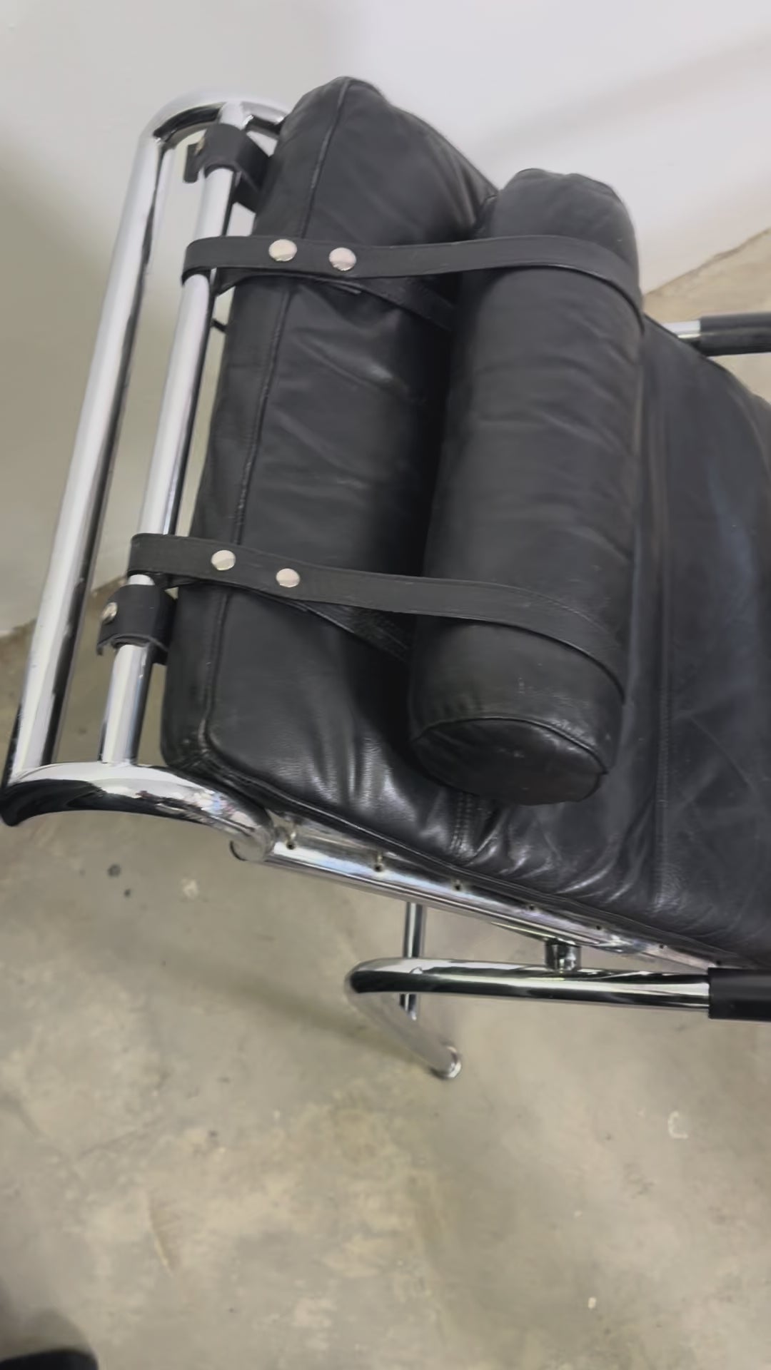 Genni Sessel von Gabriele Mucchi für Zanotta, Leder & Chrom, 1970er, Vintage