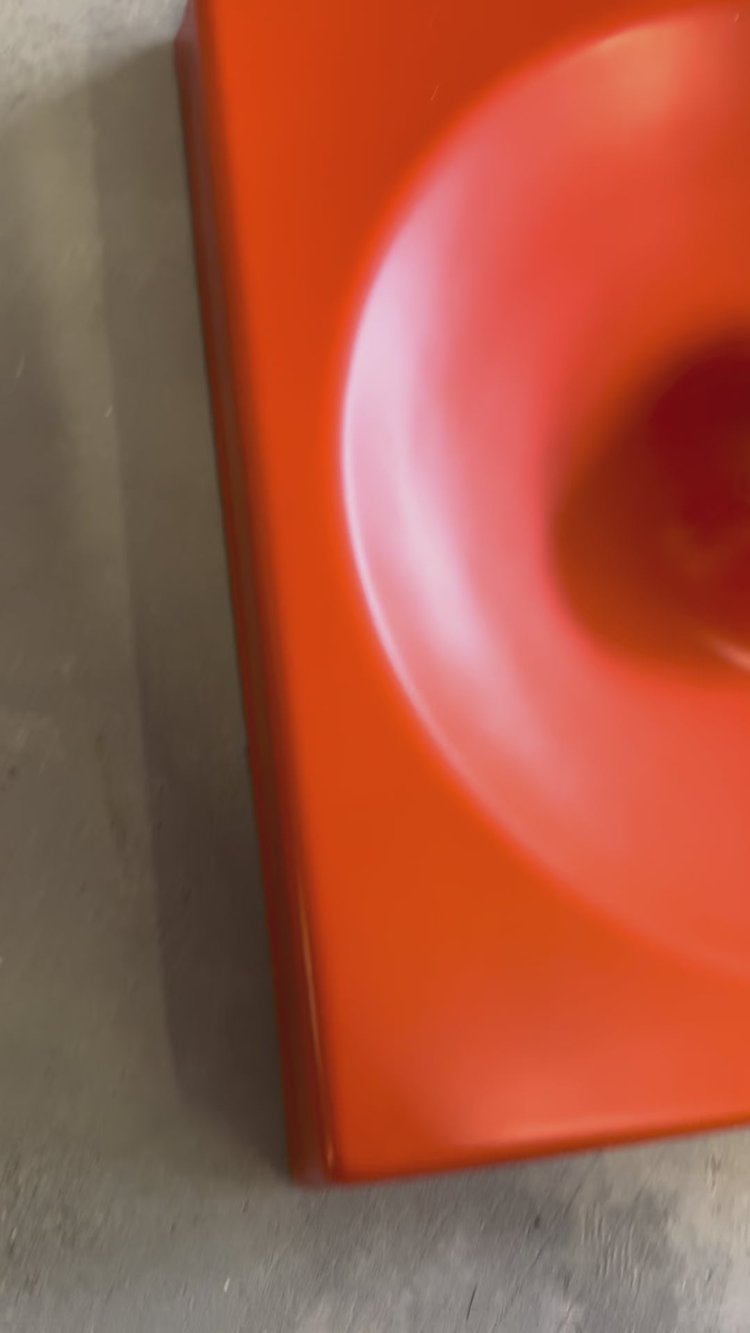 Vintage Schönbuch Quadro Garderoben-Element, 1970er, Orange, Mid-Century Wandgarderobe, Modulares Design