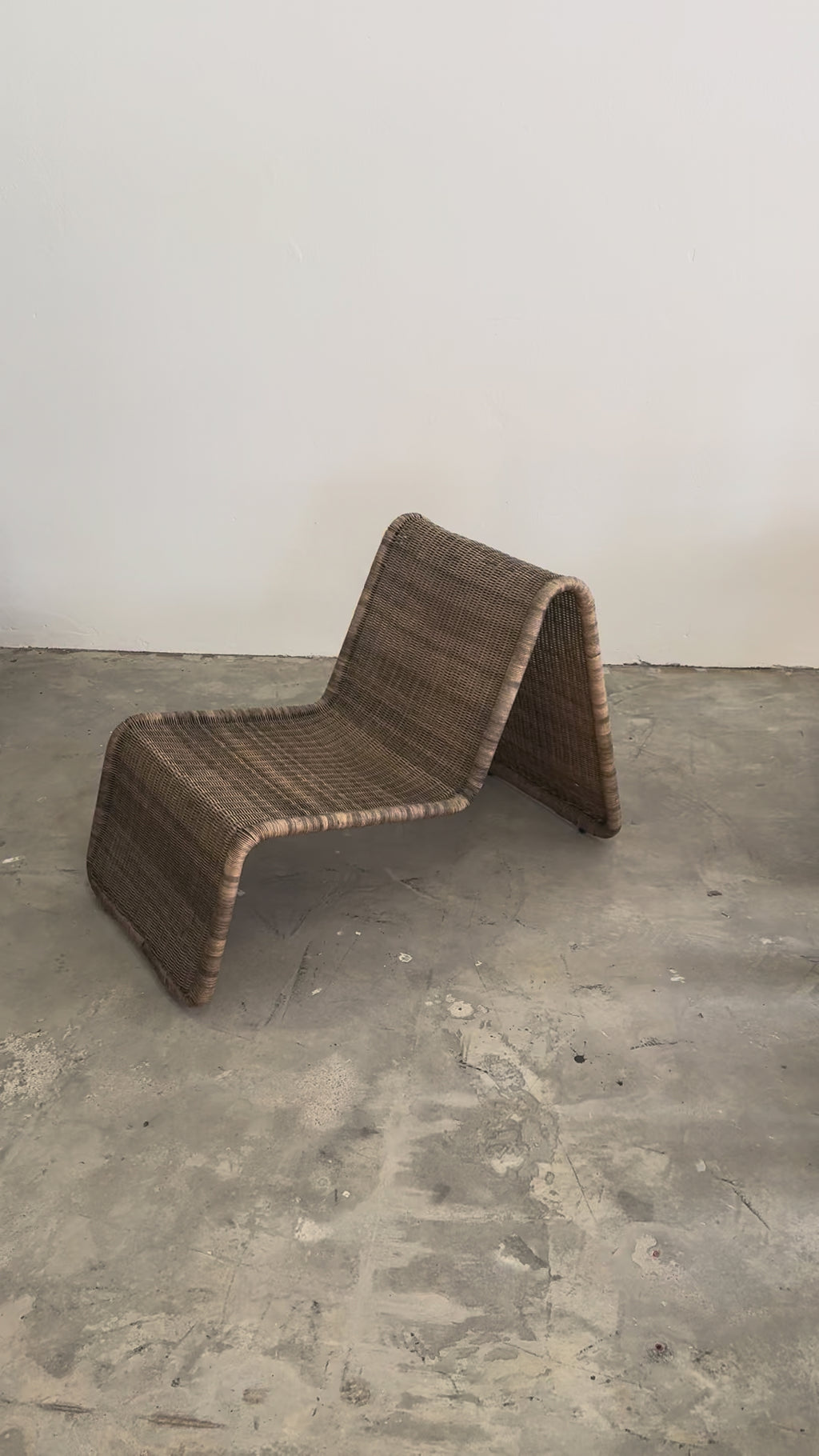 Ikea “Hestra” Rattan Lounge Chair, 1982 – Scandinavian Design, inspired by Tito Agnoli for Bonacina, Mid-Century Modern Original