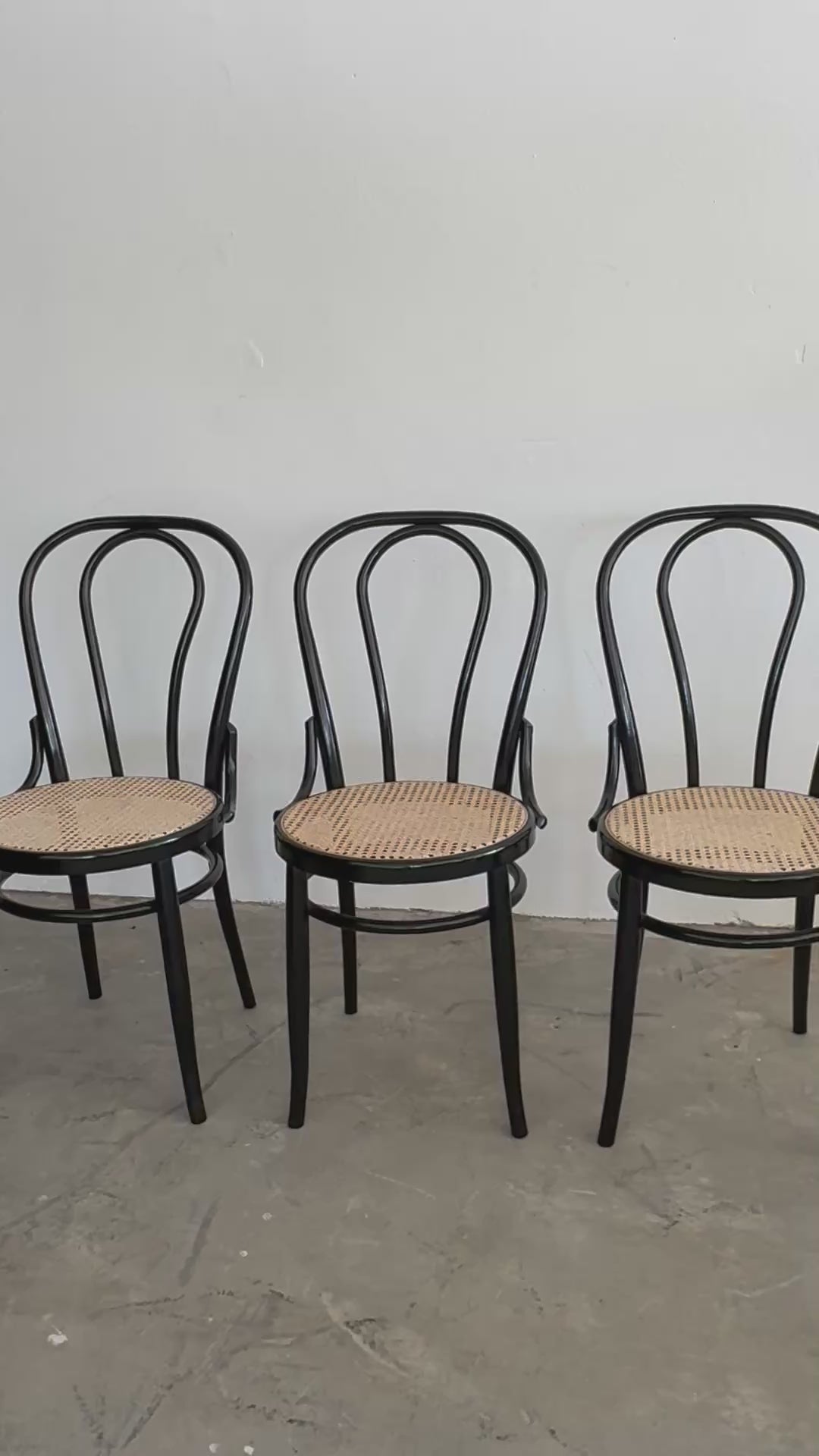 Thonet Nr. 18 Stuhl aus Buchenholz & Wiener Geflecht, 1960er – zugeschrieben Thonet / Herbatschek