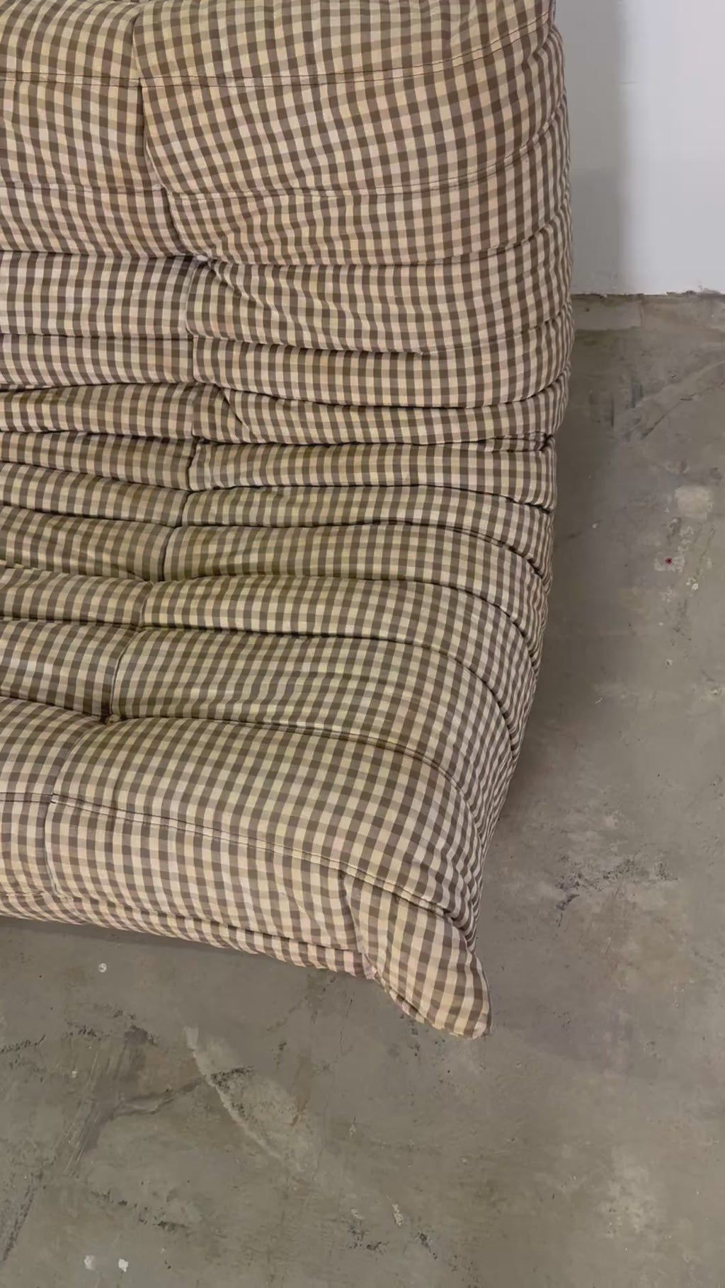 Vintage Ligne Roset Togo Eckelement + Sessel – Originalbezug, Michel Ducaroy Design, 70er/80er Jahre