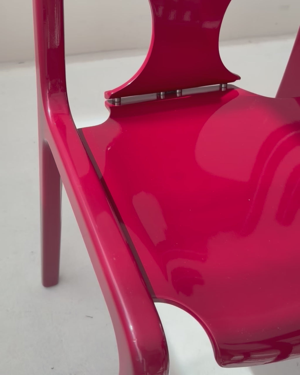 1 of 6 Augusto Savini for Pozzi “Pamplona” Dining Chairs, Rare Burgundy Red, Italian Mid-Century Modern, 1960s