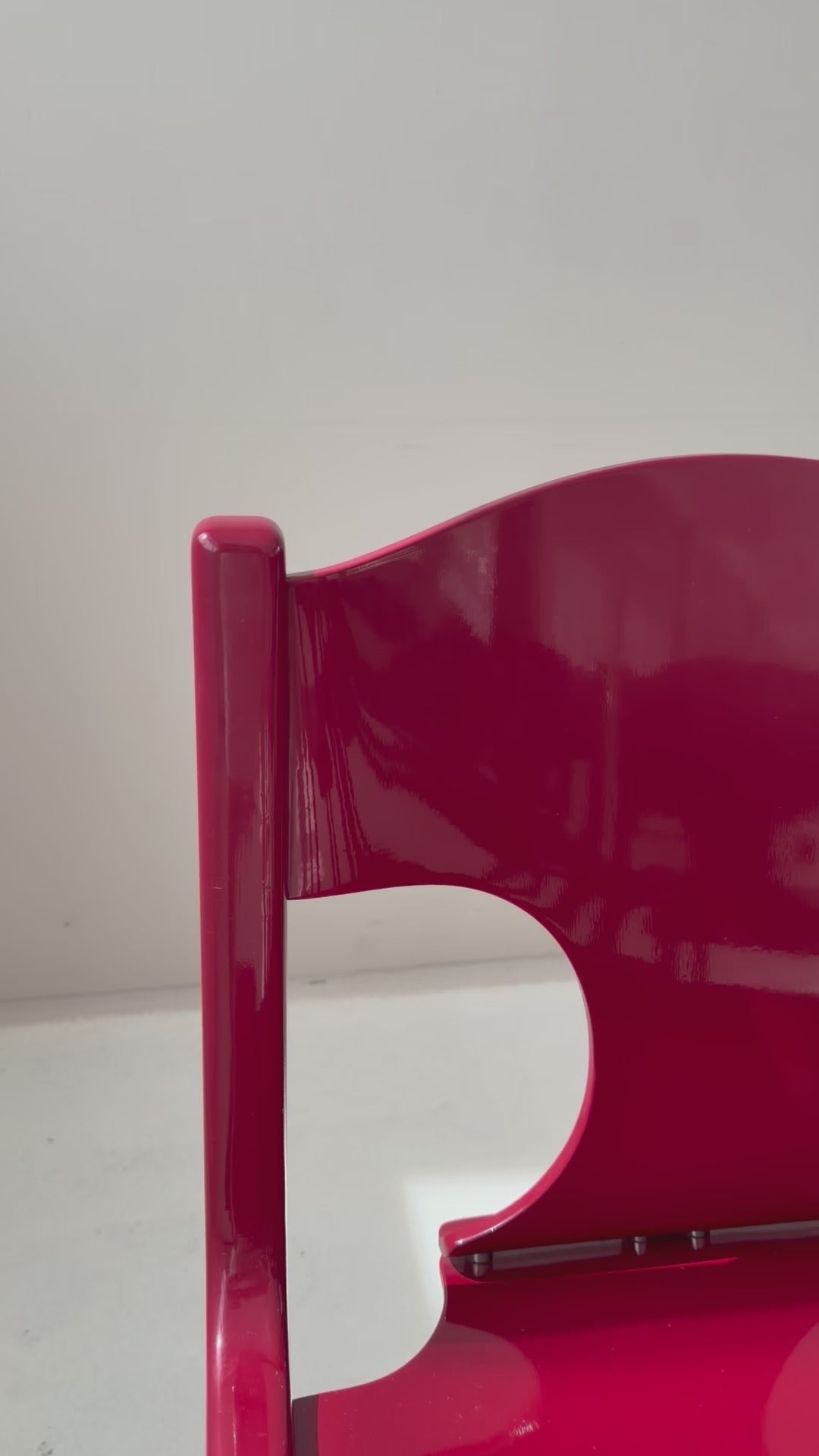 1 of 6 Augusto Savini for Pozzi “Pamplona” Dining Chairs, Rare Burgundy Red, Italian Mid-Century Modern, 1960s