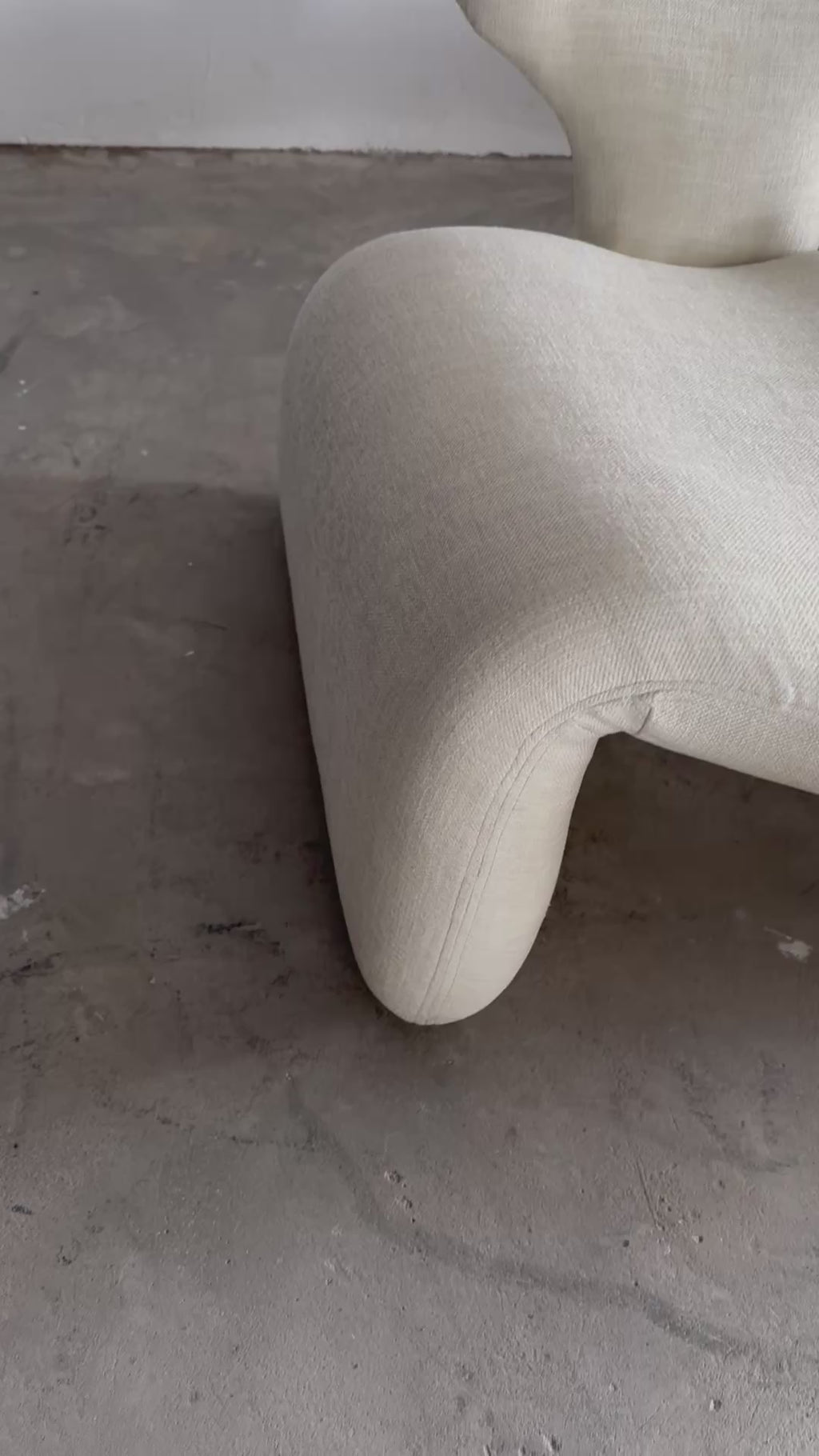 Djinn 2-Sitzer Sofa in Creme Bouclé von Olivier Mourgue für Airborne, 1970er