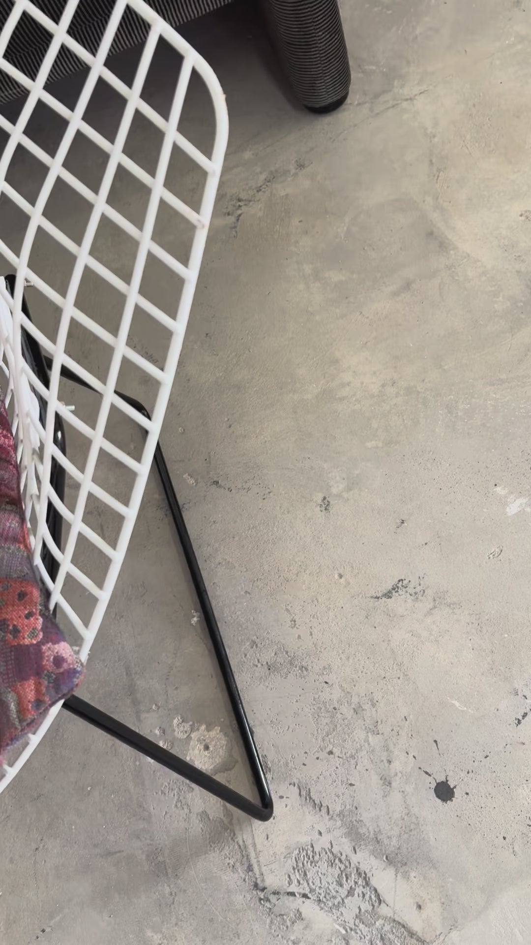 Diamond Chair von Harry Bertoia für Knoll International, USA, 1950er schwarz weiss