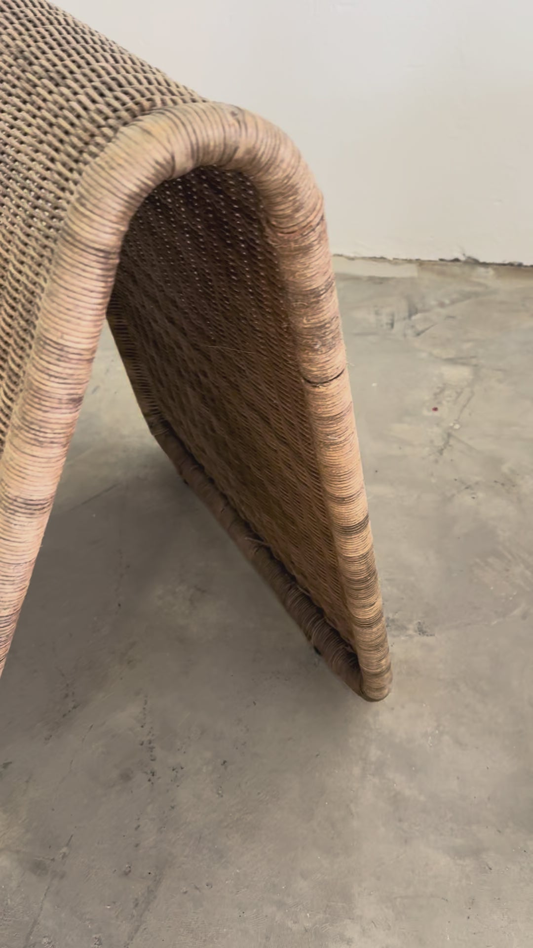 Ikea “Hestra” Rattan Lounge Chair, 1982 – Scandinavian Design, inspired by Tito Agnoli for Bonacina, Mid-Century Modern Original