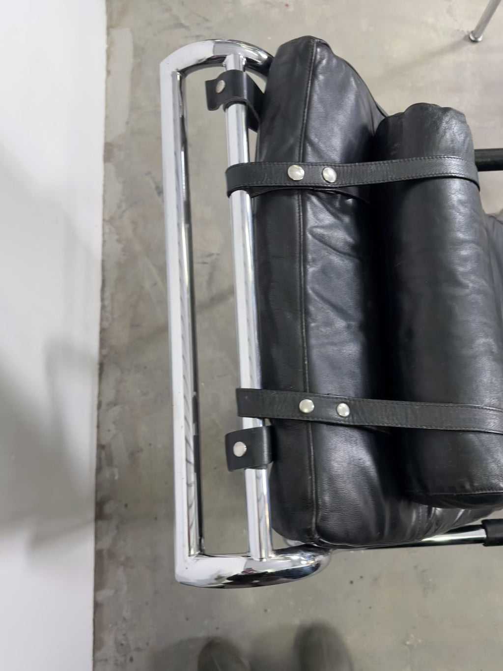 Genni Sessel von Gabriele Mucchi für Zanotta, Leder & Chrom, 1970er, Vintage